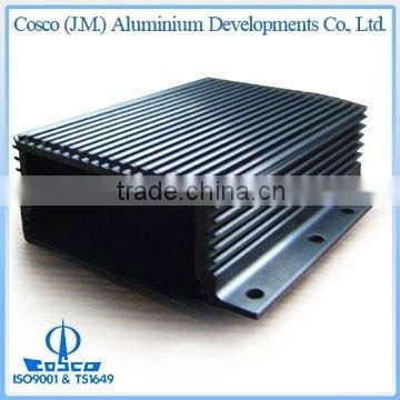 Aluminium Enclosure Heatsink with black anodizing and CNC machining