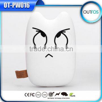 Dual usb universal portable power bank with totoro shape design