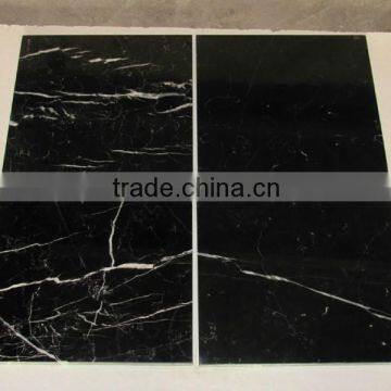 Guangxi Black Marble with White Line