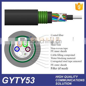 Air-Blown Outdoor Anti-Termite Anti-Rodent Waterproof Armoured Gyty53 Fiber Optic/Fiber Cable