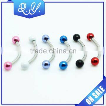 Body Piercing Jewelry Curved Barbell Eyebrow Jewelry Fake Eyebrow Rings