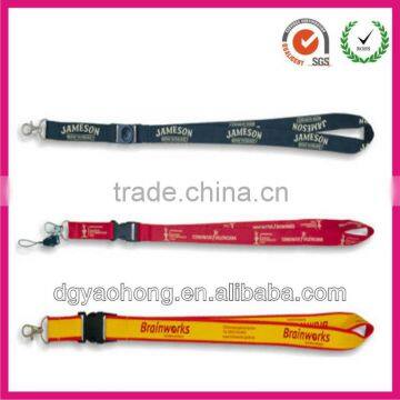 flat smooth polyester sublimation lanyards