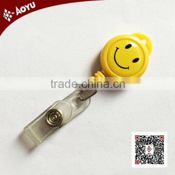 custom cool plastic badge pull reel