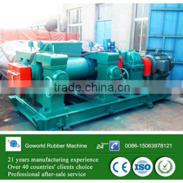 Scrap rubber crusher machine for waste tire recycling