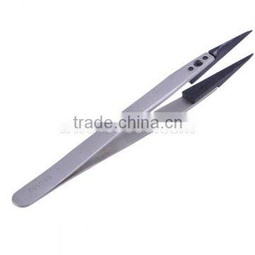 ESD Antistatic Stainless Steel Tweezers Nipple Removable Tweezers