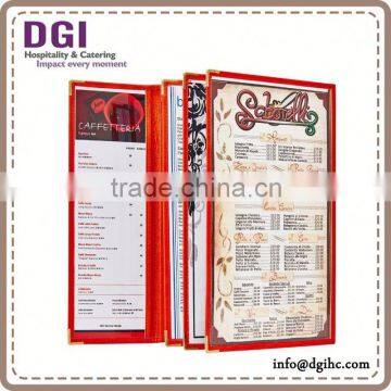 Triple Panel Restaurant Menu Card Holder , New Launched Bar Equipment /corkscrew Opener