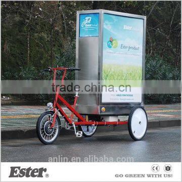 ESTER Electric three side LED Billboard Advertising Trike with Kenda tyre,Shimano