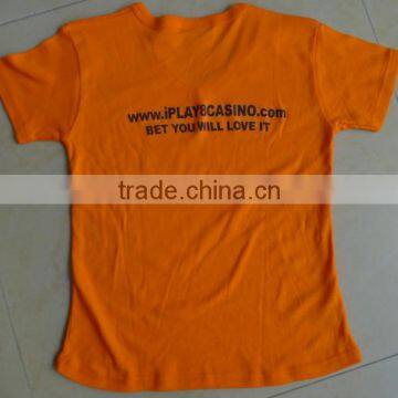 Guangzhou Manufacturer V Neck T-shirt Custom Advertising t Shirt photo-2