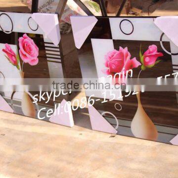 Home wall decorative collage glass frameless picture frame