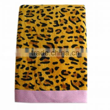 leopard printing beach towel