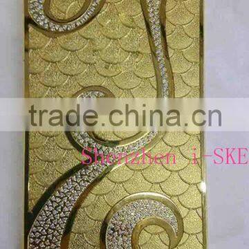 Gold supplier for iPhone 5s best price for iPhone 5s golden housing for iPhone 5s 24 kt gold back coevr