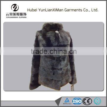 Mk1832 Fashion grace black warm women winter coat fur
