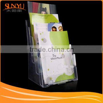 Acrylic brochure stand with 3 layer