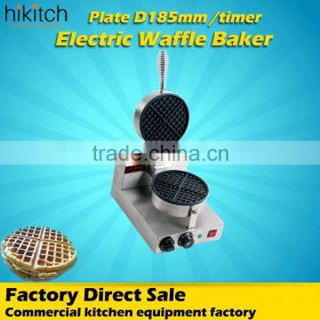 Snack equipment electric cooking plate single head waffle machine maker