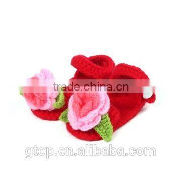 Wholesale Baby Handmade Crochet Shoes Supplier for 1-10 months old S-0030