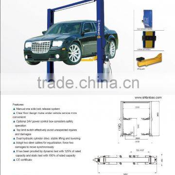 double cylinder one side handle release gantry Hydraulic Lift rubber door production