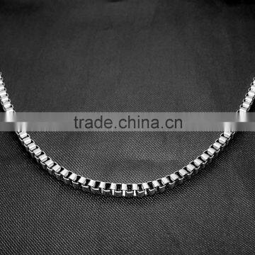 High Quality Hipster Stainless Steel Box Chain Necklace Wholesale photo-3
