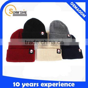 Promotion High Quality 100% Wool Knitted Beanie Hat