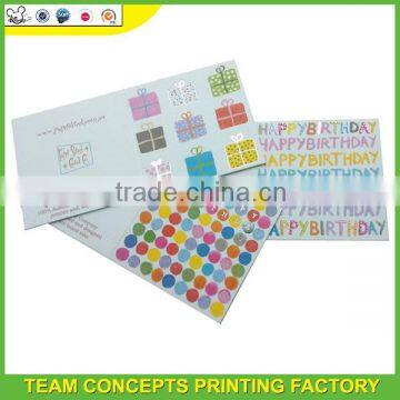 Glitter greeting card for happy new year 2017