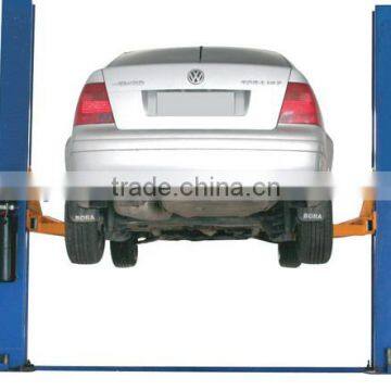 CE two post double-cylinder floor plate hydraulic car lifting machine