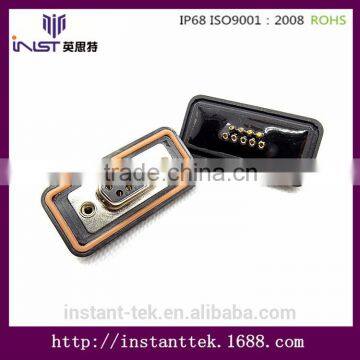 INST D-sub 9pins panel mount waterproof connector