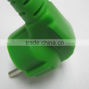 Russian 16A 250V angled type green GOST-R male plug