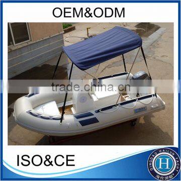 Factory direct supplied fiberglass fishing boat with boat engine for sale