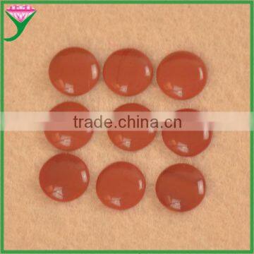 low wholesale flat bottom cabochons round glass red coral price, artificial coral stone