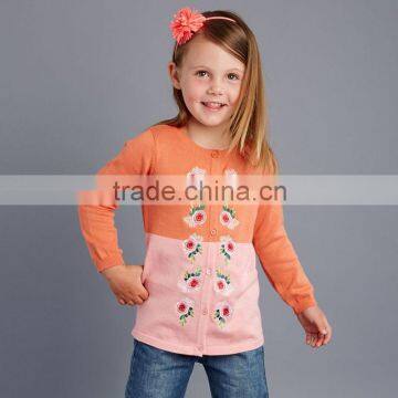 DK0035 dave bella 2015 autumn 100% cotton girls boutique sweater children's clothes girls sweater child cotton blouse