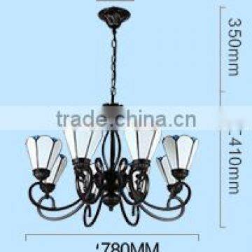 European MED Style Black Iron Chandelier Light photo-3
