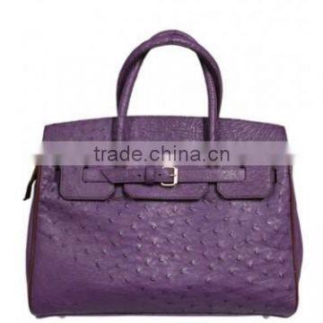 Ostrich leather handbag SOH-007