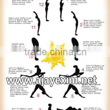 Surya Namaskar Chart Poster