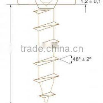 Stainless screw for aluminium window sills