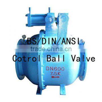 Ductile iron control ball valve