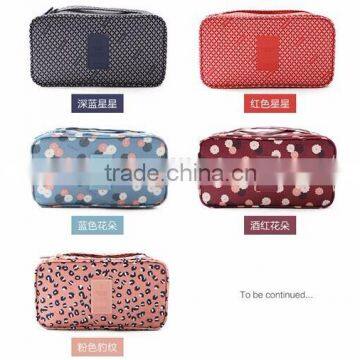 210D Fabric Printed Storage Travel Bra Underwear Storage Bag