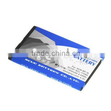 SCUD T5 cell phone battery pack for Nokia BP-3L 1200mAh