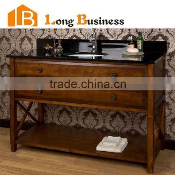 LB-LX2008 European style old fashion solid wood bathroom vanities, cheap bathroom cabinets