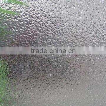 3mm clear Diamond patterned glass for internal decoration