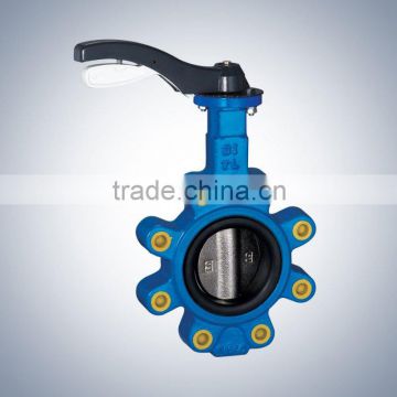 High performance PTFE lug DN50 butterfly valve