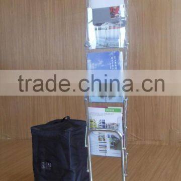 Catalogue Shelf, Metal Literature Rack, Steel Literature Rack plastic white brochure holder