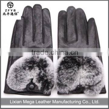 2016 New design Women Driving Leather Gloves