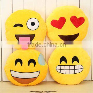 custom plush emoji pillow/Emoji Smiley Emoticon Round Cushion Home Pillow Stuffed Plush Soft Toy