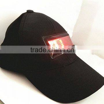 Led funny party scrolling message led hat