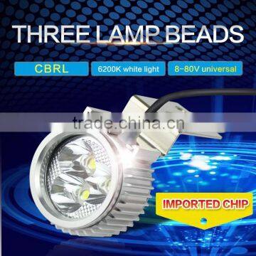 Motorcycle led light 8-80V assembly for electric motor white light motorcycle headlight