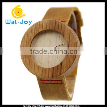 WJ-5359 big wooden dial unique simple design hot sale casual trendy men wrist watch