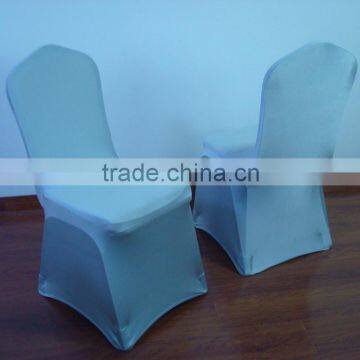 Silver spandex/lycra chair cover for weddings