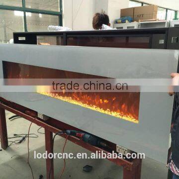 Wall Mounted White Corner Electric Fireplace Heater photo-3