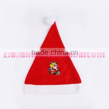 Christmas Supplies Cheap Wholesale Cute Santa Claus Logo Christmas Hat Plain 2015 photo-6