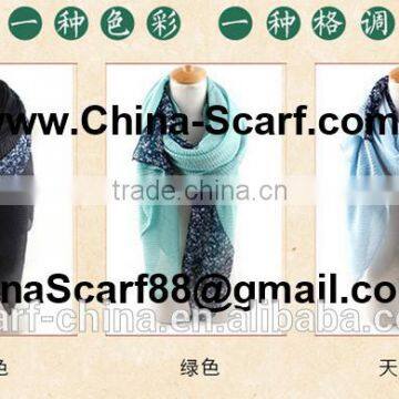 Wholesale chiffon and cotton scarf