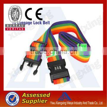 Nylon straps with buckle 3 digital combination lock strap